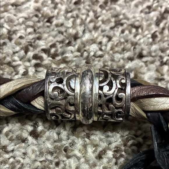 BRIGHTON Barbados Hobo Handbag Black Braided Rope Strap - Picture 3 of 11